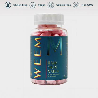 WEEM Hair Skin and Nails Gummies 60 ct